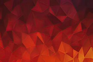 Abstract polygonal pattern with vibrant red gradient photo