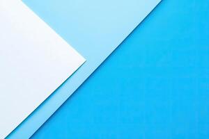 Abstract geometric shapes in light blue and white photo
