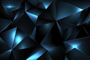 Abstract blue triangles wallpaper photo