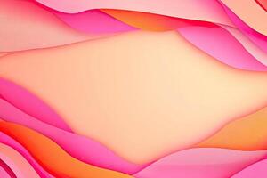 Abstract layered shapes in soft pastel colors photo