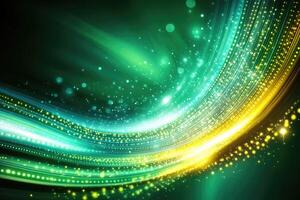 Abstract swirling lines of light photo