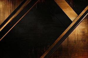 Dark, textured, metallic background with gold accents photo