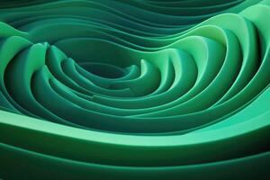Abstract swirling green forms photo