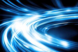 Abstract swirling light trails photo