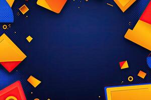 Vibrant Geometric Abstract Background photo