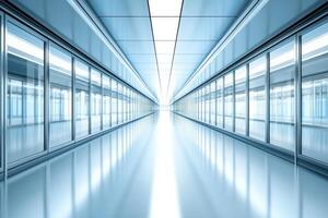 Modern, clean, refrigerated aisle photo