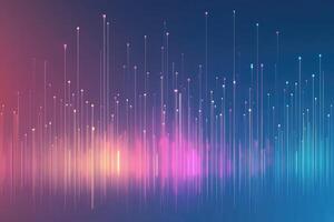 Abstract digital data visualization photo