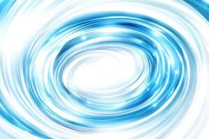 Abstract swirling blue and white vortex photo
