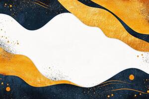 Abstract gold and navy background photo