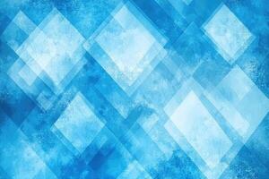 Abstract blue and white geometric pattern photo