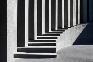 Geometric concrete steps photo