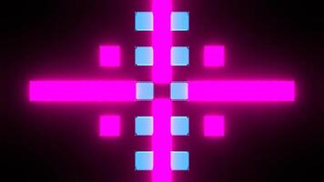 azul e Rosa néon discoteca luz visual abstração fundo vj ciclo dentro 4k video