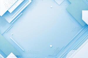 Abstract light blue geometric design photo