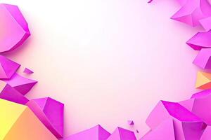Abstract geometric frame photo