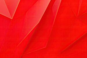 Abstract Red Geometric Pattern photo