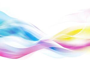 Abstract flowing waves of pastel colors photo