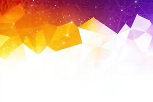 Abstract polygonal background with vibrant colors and interconnected points photo