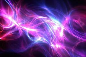 Abstract energy flows in vibrant hues photo