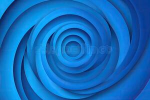 Abstract swirling blue design photo