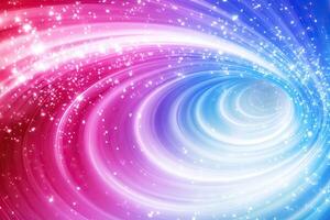 Abstract swirling vortex of vibrant colors photo