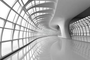 Modern architectural hallway photo