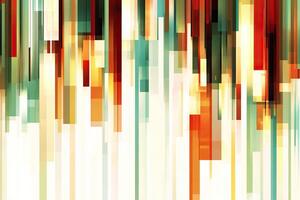 Abstract vertical stripes of vibrant colors and geometric shapes photo