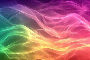 Abstract colorful flowing lines photo