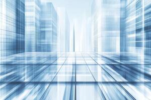 Modern city architectural perspective photo