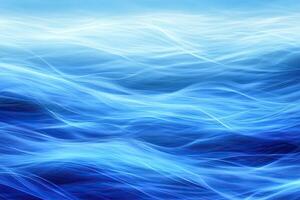 Abstract flowing blue waves photo