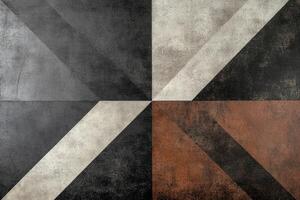 Geometric patterned tile design photo