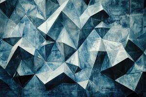 Abstract polygonal, textured wall photo