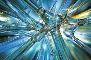 Abstract crystalline structure photo