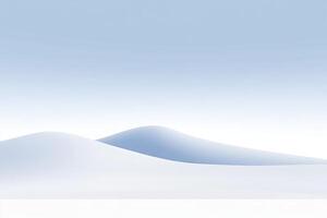 Pale, smooth hills under a light sky photo