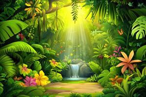Lush Jungle Oasis photo