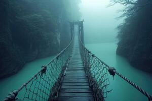 Misty Mountain Suspension Bridge photo