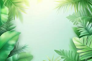 Tropical Leaf Border photo