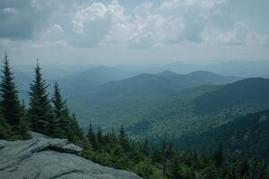 Mountain vista, tranquil scene photo