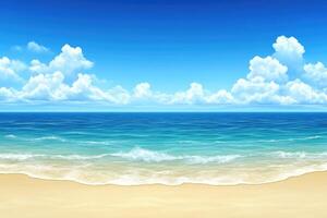 Coastal paradise scene photo