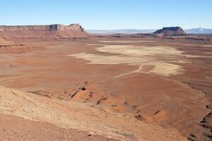 Desert expanse with mesas photo