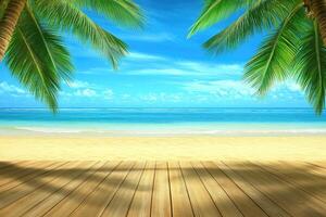 Tropical Beachfront Deck photo