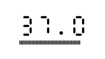 40 second digital countdown timer with animated progress bar on white background suitable for corporate, educational, intros, technology and presentation video