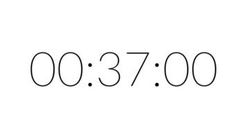 40 second countdown timer with clean white background and modern style suitable for focus, study, and educational video
