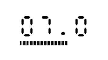10 second digital countdown timer with animated progress bar on white background suitable for corporate, educational, intros, technology and presentation video