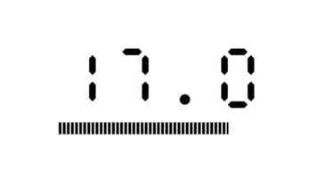 20 second digital countdown timer with animated progress bar on white background suitable for corporate, educational, intros, technology and presentation video