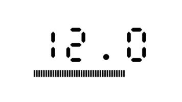 15 second digital countdown timer with animated progress bar on white background suitable for corporate, educational, intros, technology and presentation video