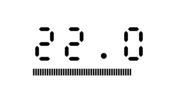 25 second digital countdown timer with animated progress bar on white background suitable for corporate, educational, intros, technology and presentation video
