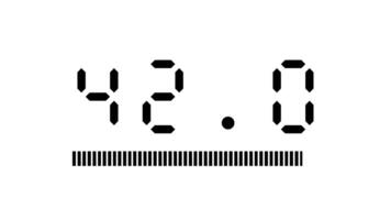 45 second digital countdown timer with animated progress bar on white background suitable for corporate, educational, intros, technology and presentation video