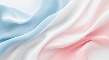 Delicate, flowing fabric in soft pastel shades photo