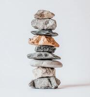 Balanced stones, a testament to equilibrium photo