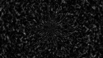 Loop center grey cloud animation on black abstract background video
